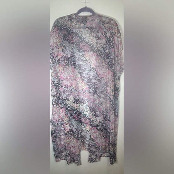 Bobeau Multicolor Floral Sheer Kimono/Cardigan/Duster.coquette.fairy.whimisgoth - Picture 3 of 6